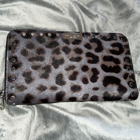 henri bendel Handbags - Henri Bendel Leather Leopard Calf Hair Wallet